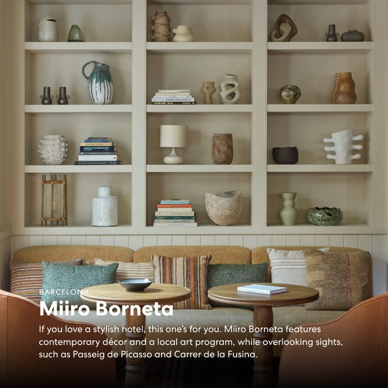 Hotels.com carousel graphic for Miró Borneta